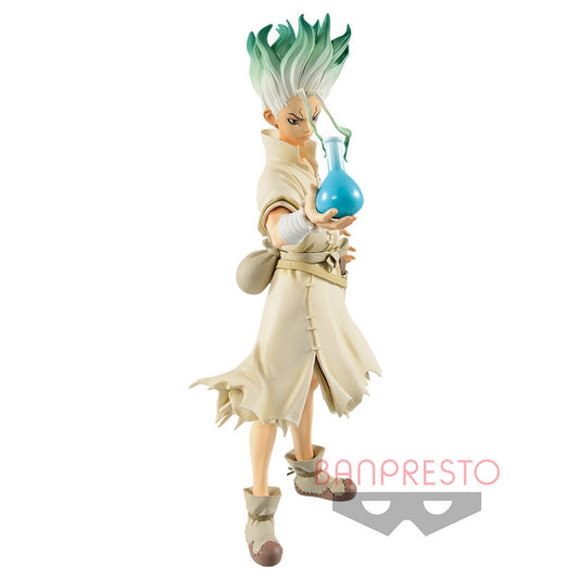 Dr. Stone – Ishigami Senkuu – Figur von Stone World: Zoukei no Kagaku Flask Ver. (Bandai-Geister)