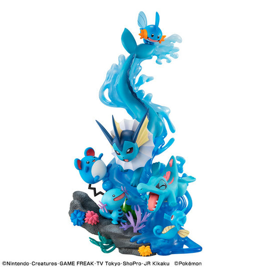 Pocket Monsters - Maril - Mizugorou - Showers - Tattu - Upah - Waninoko - G.E.M. EX - Mizu Type Dive to Blue (MegaHouse)