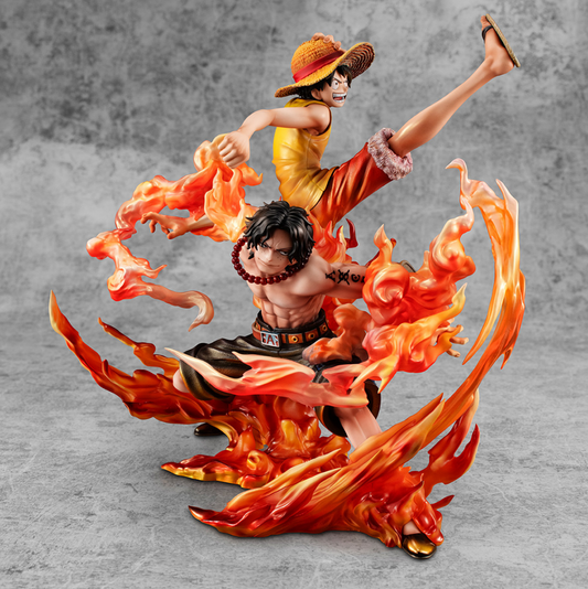 MegaHouse POPMAX One Piece Ruffy &amp; Ace Brother's Bond